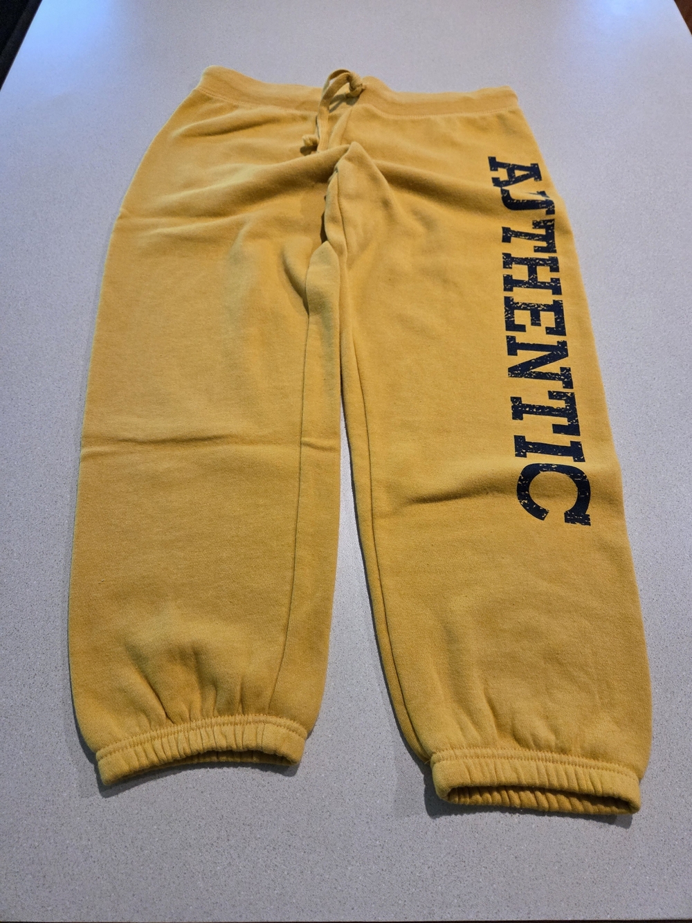 Yellow Joggers with Side Logo